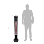 Westinghouse 1500-Watt Freestanding Infrared Patio Heater - Black-With tip-over and overheating protection, this heater is safe to use around children and pets.