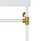 Modway Redeem 24" Acrylic Wall-Mount Bathroom Vanity - Clear/White-Assembly Required