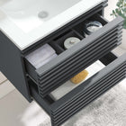 Modway Render 24" Wall-Mount Bathroom Vanity - Grey/White-MDF and Particleboard