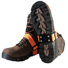 Impacto Midcleat SC Versatile Design Steel Smaller Ice Cleats - One Size - Black with Orange Straps - 1 Pair-Adjustable and replaceable smaller cleats to prevent digging cleats in smaller holes