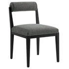 Modway Kai Fabric Dining Chair 2-Piece Set - Charcoal-Non-Marking Foot Pins