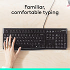 Logitech K120 Wired Keyboard for Windows, USB Plug-and-Play - Black-Easy to Set-up and Use: Set-up couldn't be easier, you simply plug in this corded keyboard via USB on your desktop or laptop and start using right away without any software installation