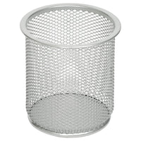 Staples Metal Mesh Pencil Cup - Silver-Durable and stylish essential for your desk and office space