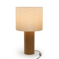Decent Living Wooden Maple Table Lamp - Cloud-Made in Canada with local premium Canadian maple.