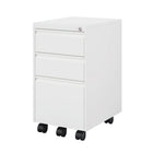 Ceha MDG Series Box-Box-File Mobile Pedestal - Traffic White -Secure Storage: Lockable central system with 2 keys for peace of mind.