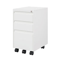 Ceha MDG Series Box-Box-File Mobile Pedestal - Traffic White -Secure Storage: Lockable central system with 2 keys for peace of mind.