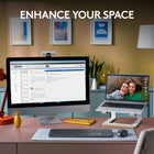 Logitech MK955 Signature Slim Wireless Keyboard and Mouse Combo - Graphite -Easy Scrolling: With the M750 L Signature Plus wireless mouse for larger hands, you can scroll through documents line by line, or fly effortlessly through long web pages with the SmartWheel