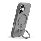 AXS PROShield Stand MagSafe Compatible Phone Case for Apple iPhone 17 - Grey-360° rotating stand for portrait or landscape viewing 