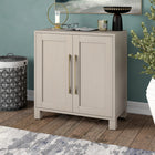 Hudson&Canal Chabot 28"W Accent Cabinet - Alder White-Product Dimensions: 14" L x 28" W x 32" H