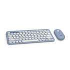 Logitech Pebble 2 Keyboard and Mouse Combo for Mac - Tonal Blue - English-Defy Boring: Get the keyboard and mouse combo that expresses your vibe, a slim combo design, in a choice of colours with smarter tech, make your statement with the Slim Bluetooth Combo
