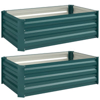 Outsunny 2-Piece Raised Garden Bed - 39" x 23" x 12"-Set of two raised beds for gardening: use together or alone
