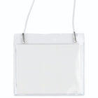 JAM Paper Plastic Name Tags - 4 x 3 1/2 - Clear - 24 Pack-Colour: Clear