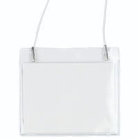 JAM Paper Plastic Name Tags - 4 x 3 1/2 - Clear - 24 Pack-Colour: Clear