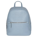 Nicci Backpack with Front Zipper Pocket - Powder Blue-Adjustable backpack straps 