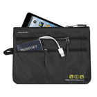 Travelon World Travel Essentials Seat Pack Organizer - Black-Front zippered pocket for additional organization