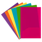 JAM Paper Legal Plastic 2 Pocket POP Folders - Durable School Folders - Assorted Fashion Colours - 6 Pack-Quantity: 6 Folders per Pack | One for each subject 