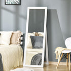 HOMCOM Full Length Mirror - 20.1" W x 57.9" H - White-Pure colour finish blends into your bedroom, living room, hallway with ease 