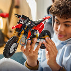 LEGO Technic Ducati Desmo450 MX Factory Motorcycle-Kids can explore the details before placing the vehicle on display