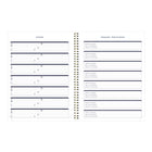 Blueline 2027 Weekly/Monthly Planner with Gold Twin-Wire Binding - 11" x 8-1/2" - Minimalist-Bilingual