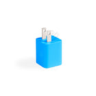 LOGiiX Vibrance Power Cube 30W USB-C Wall Charger - Turquoise-Features lightweight design with foldable prongs for easy portability