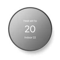 Google Nest Thermostat - Charcoal-2.4" QVGA IPS liquid crystal display (240 x 320 pixels) with digital brightness enhancement film and mirrored glass lens

