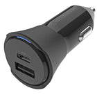 Scosche PowerVolt PD32 Dual-Port USB-C & USB-A Car Charger - Black-Smart circuitry communicates with your devices to achieve the safest and fastest charge rate