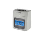 Pyramid Time Systems 3800 Punch Card Time Clock System - Ivory/Charcoal-Equipped with a tamper-proof security lock to protect clock settings