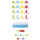 Miniland Educational Mosaic Art - 180 Piece Set-An excellent didactic and play combination in which various parts are screwed together to form figures