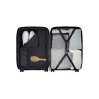 Bugatti 3-Piece Hardside Luggage Set - ABS - Red-Zipper-release expansion system for 20% more packing space