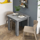 HOMCOM Square Dining Table for 2, for Kitchen and Living Room - Cement Grey-Comes with a spacious tabletop for holding food and drinks