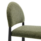 Modway Hayley Upholstered Fabric Counter Stools 2-Piece Set - Black/Leaf-9
