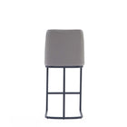 Manhattan Comfort Serena 17.71" Modern Leatherette Upholstered Counter Stool - Grey - 3 Pack-22.04" L x 22" W x 37.79" H