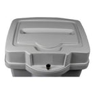 HSM ShredVANTAGE Plastic Console Lockable Shred Bin - Grey-Full plastic construction for maximum durability.
