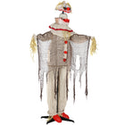 Outsunny 68" Life-Size Animated Pumpkin Clown Halloween Decoration-Life-sized 68", realistic pumpkin clown design adds a spooky focal point to your decor 