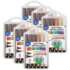 The Pencil Grip Triangular Magic Stix Global Skin Tone Markers - 12/Pack - 6 Pack-12 Global Skin Tone markers per pack, sold as 6 packs, 72 markers total