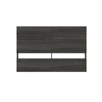 Nexera Panel Headboard - Queen Size - Bark Grey-2 horizontal panels give the headboard a modern plank effect