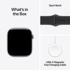 Apple Watch Series 11 - 46 mm - GPS - Space Grey Aluminium Case with Black Sport Band - M/L-9