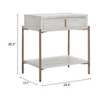 Zuo Yoru Side Table - Oak White-6
