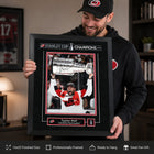 Frameworth Taylor Hall 16" H x 20" W Replica Signature Frame Carolina Hurricanes 2026 Stanley Cup Champions - Officially Licensed NHL/NHLPA-Frameworth quality: Made in Canada by Frameworth Sports Marketing, established 1992, producing officially licensed sports memorabilia