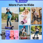 Gyrocopters PRIME Hoverboard for Kids - 15 km/h Speed ​​ - 300 W - 6.5" - LED Wheels - Bluetooth Speaker - Blue-6.5" Fat Off Road Tires