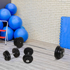 Soozier 145 lb Adjustable Dumbbell & Barbell Set-Quickly alternate between dumbbell and barbell
