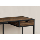 Monarch Specialties 7574 42" Computer Desk - Brown Reclaimed/Black Metal-Compact design and contemporary style ideal for smaller home offices