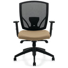 Offices to Go Ibex Synchro-Tilter Office Chair - Black-Tension adjustment allows you to rock comfortably, without heavy pushing, reducing muscle fatigue