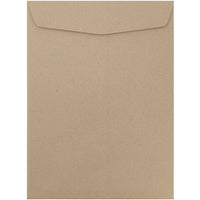 JAM Paper 10 x 13 Open End Catalog Envelopes with Gum Closure, Recycled Brown Kraft, 50 Pack (6315603I)-Brown Kraft Open End Catalog Envelopes
