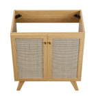 Modway Soma 30" Bathroom Vanity Cabinet - Oak-Sink Basin and Fixtures Not Included