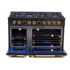 Kucht 48" KXD Series Dual Fuel Range Natural Gas - Gemstone-Electronic ignition with auto re-ignition will keep you safe by lowering the risk of gas leaks