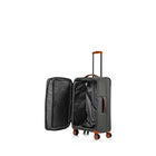 Champs Classic II 3-Piece Softside Luggage Set - Lightweight - Black-Weight: 28"- 9.5 lbs, 24"- 7.5 lbs, 20" - 6 lbs