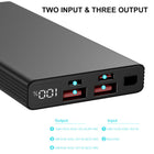 MyBat Pro 10000mAh 20W Power Bank - Black-Dimension 5.70 inches x 2.59 inches x 0.59 inches
