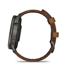 Garmin Venu 4 Smartwatch - 45 mm - Slate with Black Silicone Band and Brown Leather Band-Hrv status: Gain a deeper understanding of your overall health through heart rate variability while you sleep