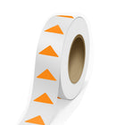 JAM Paper Standard Label Rolls - Triangle - 1 1/4 x 2 1/2 - Neon Orange - 125 Labels/Roll-Colour: Neon Orange | Make your mail stand out with colourful shipping address labels.
